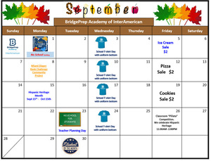 ✨September 2025 Activity Calendar ✨